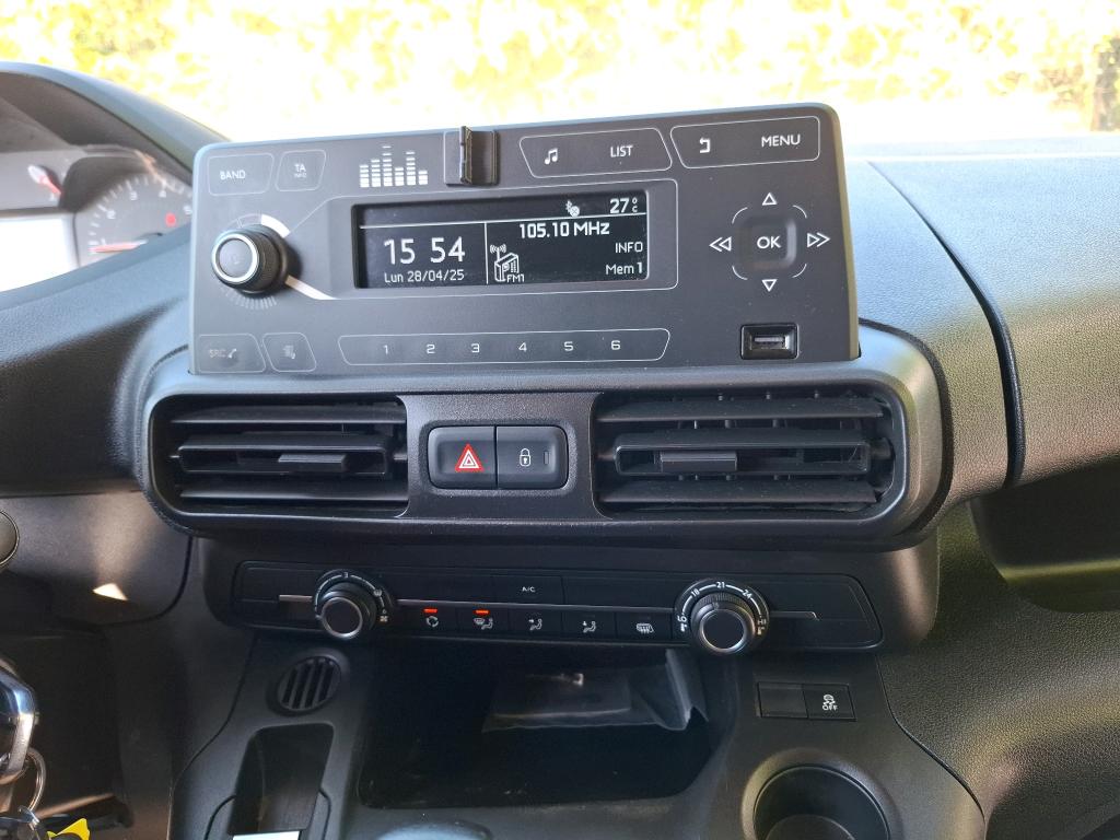 Peugeot PARTNER FOURGON STANDARD 650 KG BLUEHDI 100 S&S BVM5 PREMIUM 2020