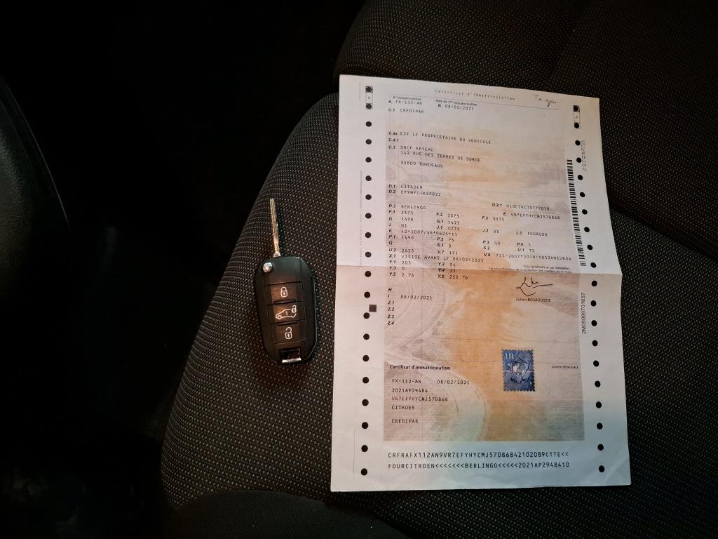 Citroen BERLINGO VAN XL 950 BLUEHDI 100 S&S BVM5 CLUB 2021