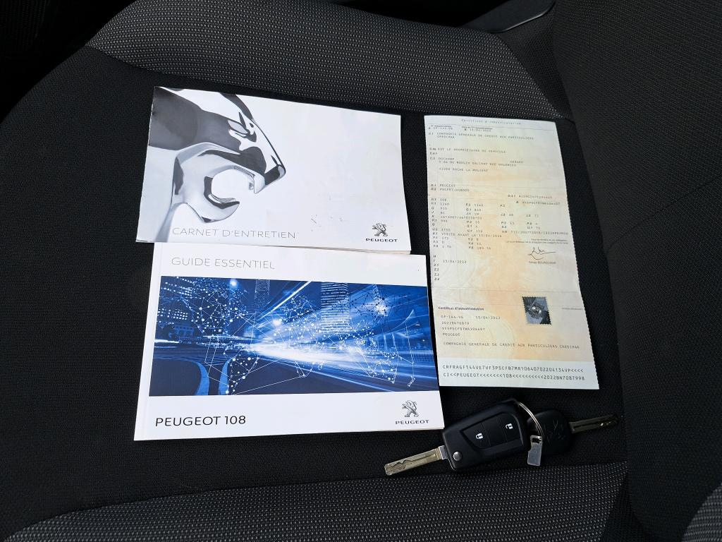 Peugeot 108 VTi 72ch S&S BVM5 Like 2022