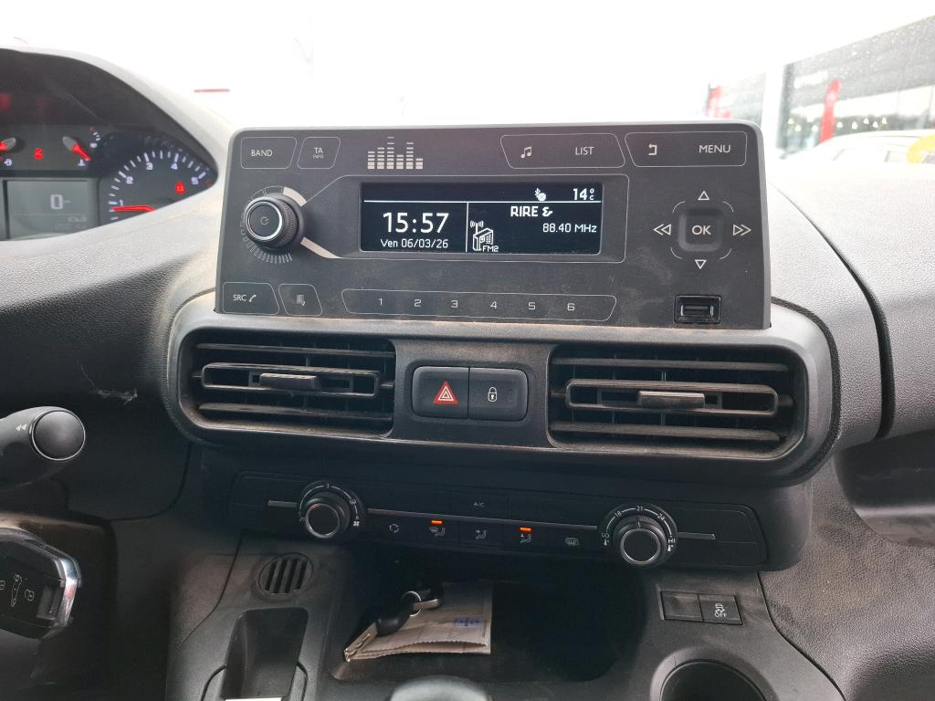 Peugeot PARTNER FOURGON STANDARD 650 KG BLUEHDI 100 S&S BVM5 PREMIUM 2021