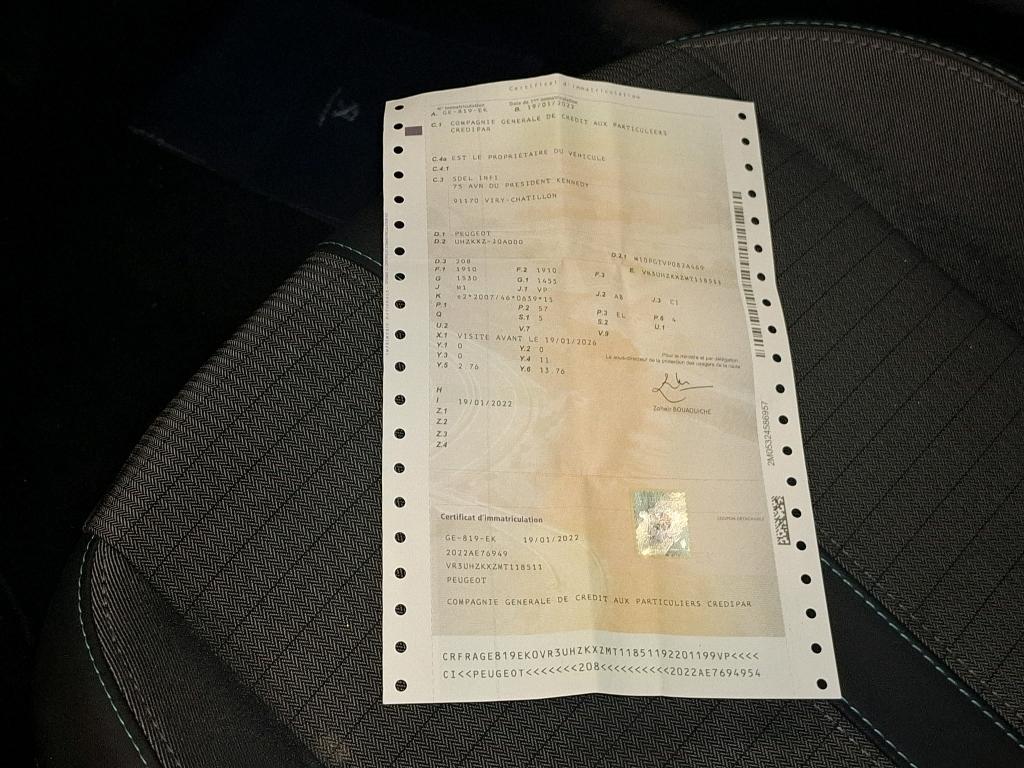 Peugeot 208 Electrique 50 kWh 136ch Allure 2022