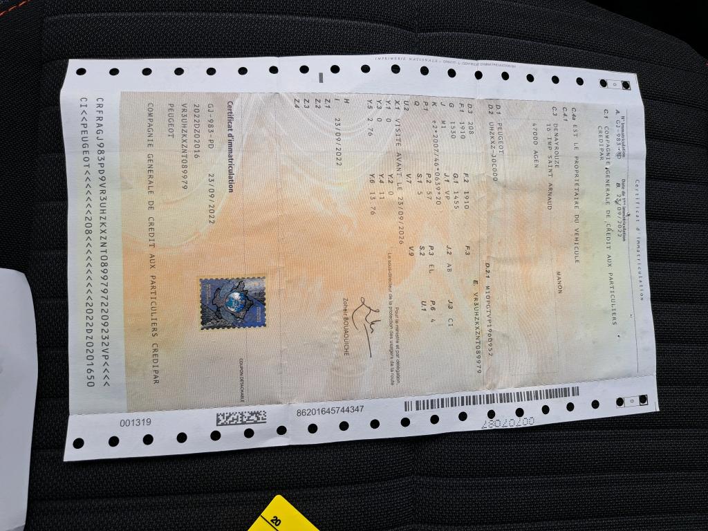 Peugeot 208 Electrique 50 kWh 136ch Active 2022