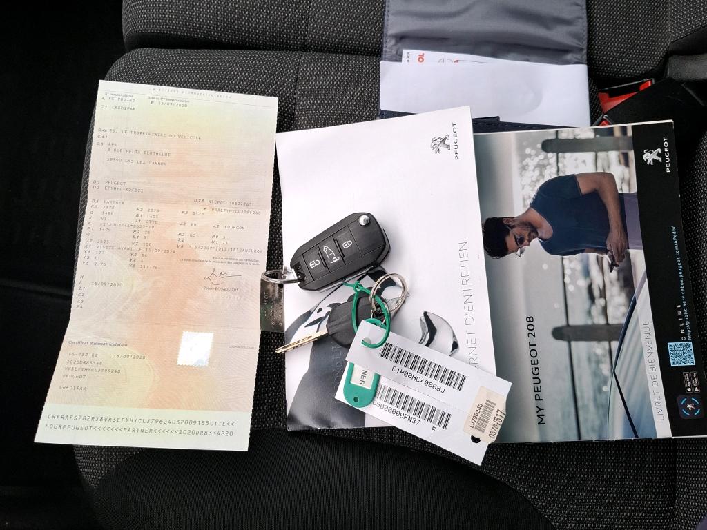 Peugeot PARTNER FOURGON LONG 950 KG BLUEHDI 100 S&S BVM5 PREMIUM 2020