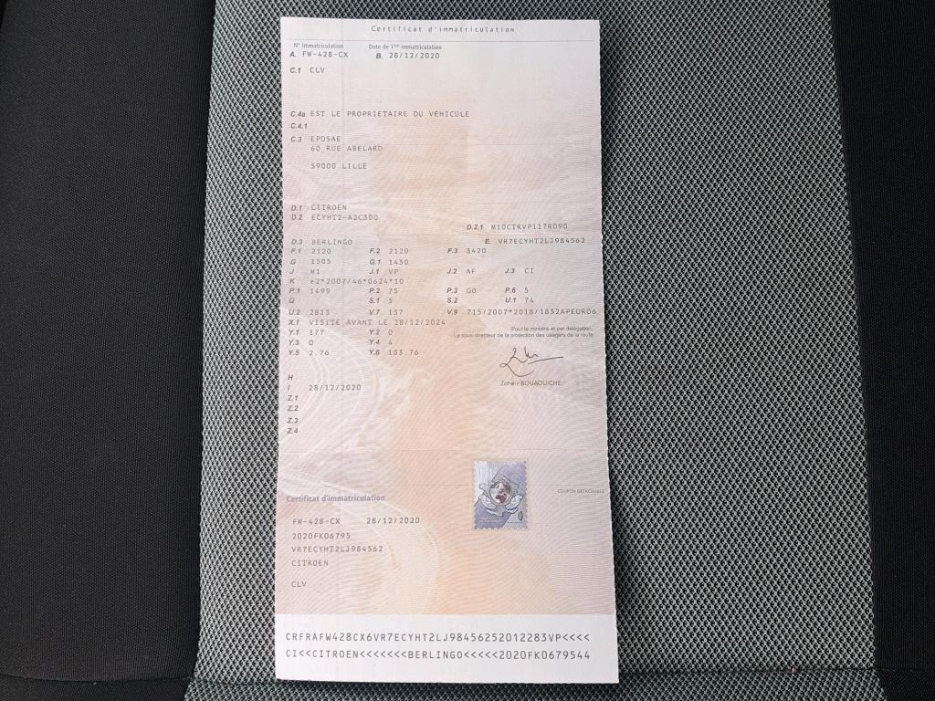 Citroen Berlingo Taille M BlueHDi 100 S&S BVM6 Feel Pack 2020