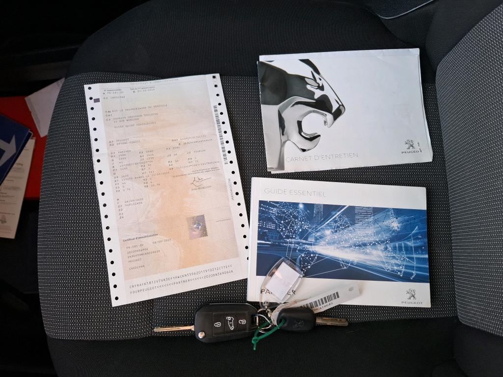 Peugeot PARTNER FOURGON STANDARD 650 KG BLUEHDI 75 BVM5 PREMIUM 2019