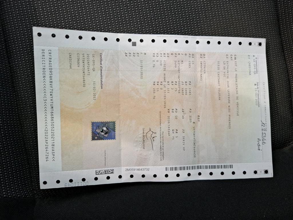 Citroen C3 SOCIETE BLUEHDI 100 S&S BVM6 FEEL NAV 2022