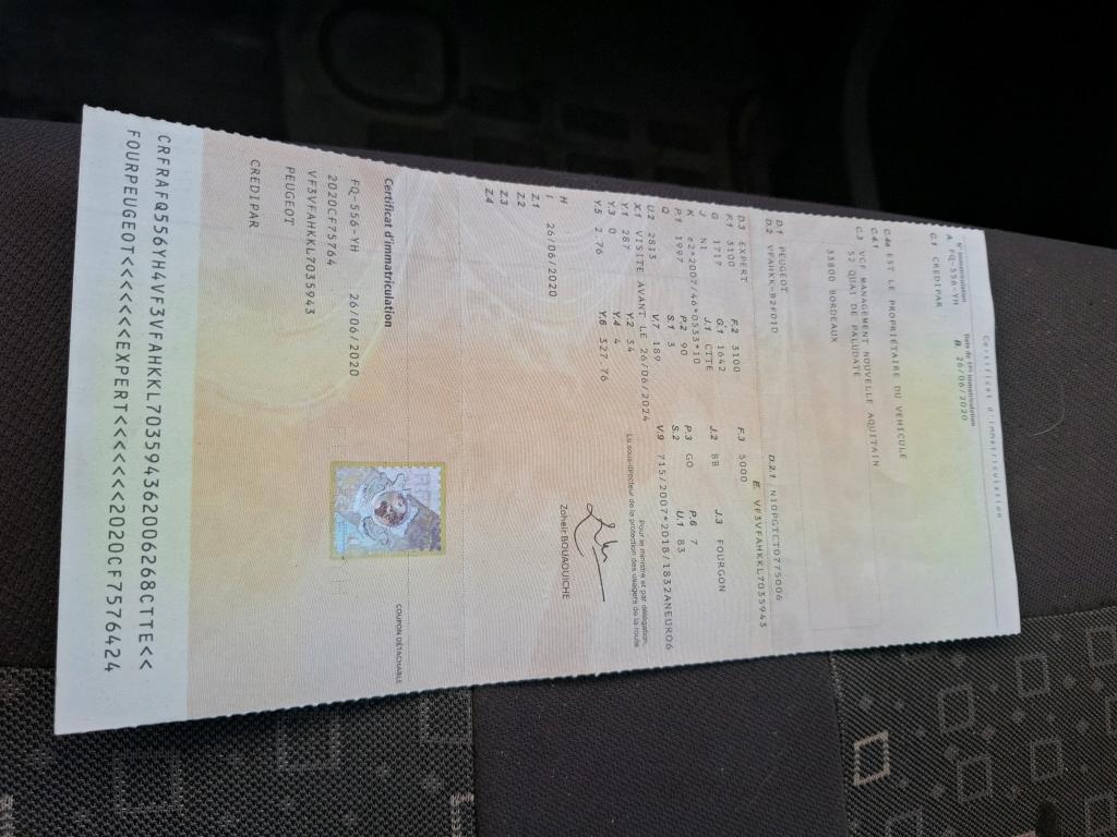 Peugeot EXPERT FGN TOLE STANDARD 2.0 BLUEHDI 120 S&S BVM6 ASPHALT 2020