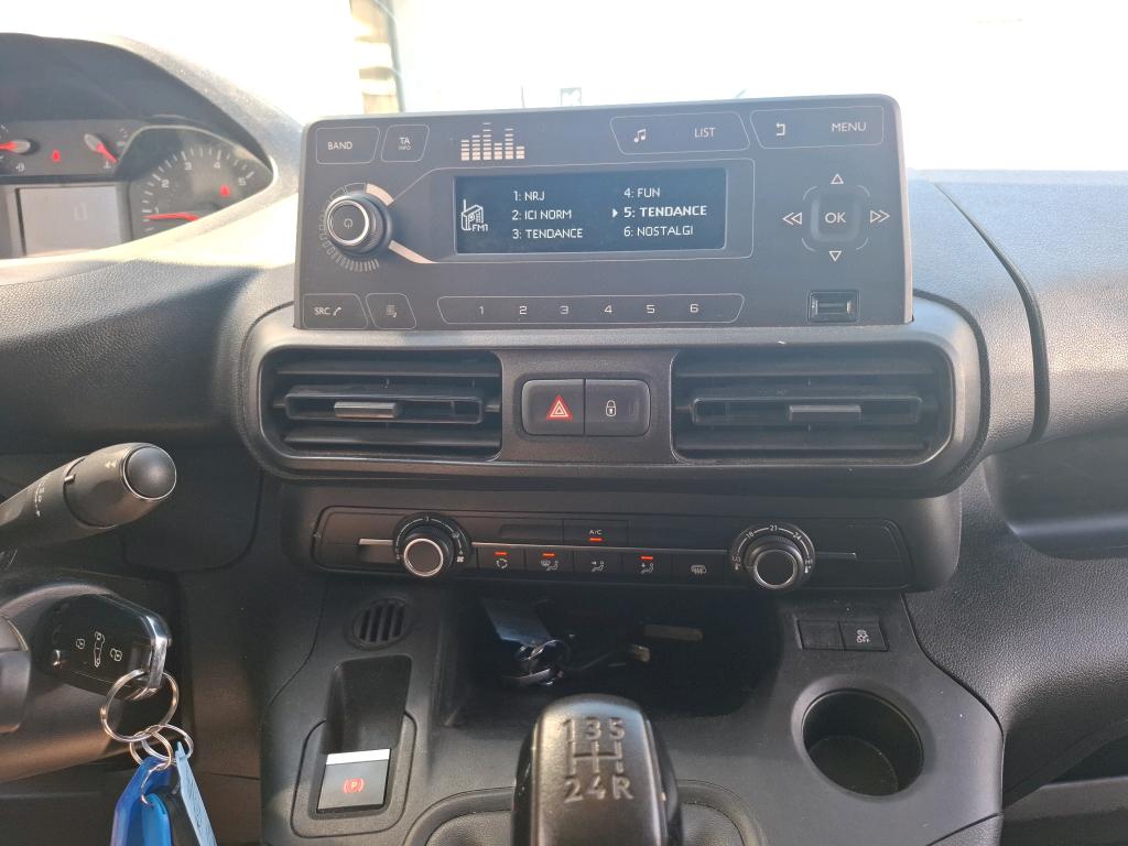 Peugeot PARTNER FOURGON STANDARD 650 KG BLUEHDI 75 BVM5 PREMIUM 2020