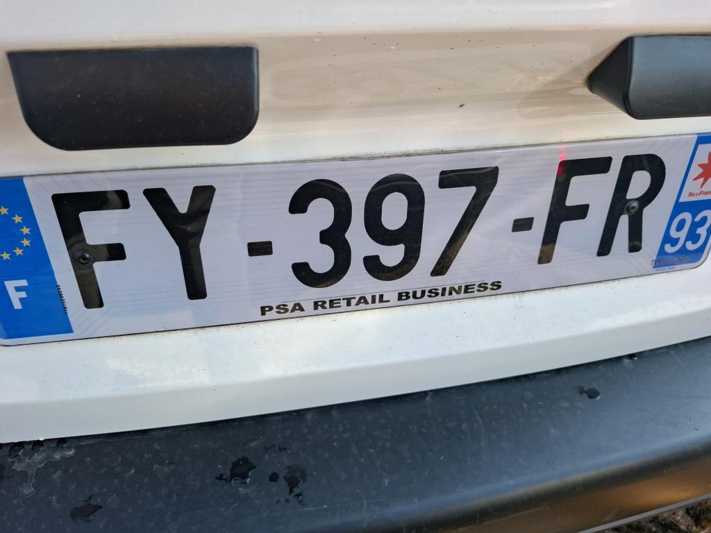 Peugeot PARTNER FOURGON STANDARD 650 KG BLUEHDI 100 S&S BVM5 ASPHALT 2021