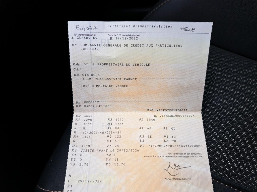 Peugeot 3008 Hybrid 225 e-EAT8 GT 2022