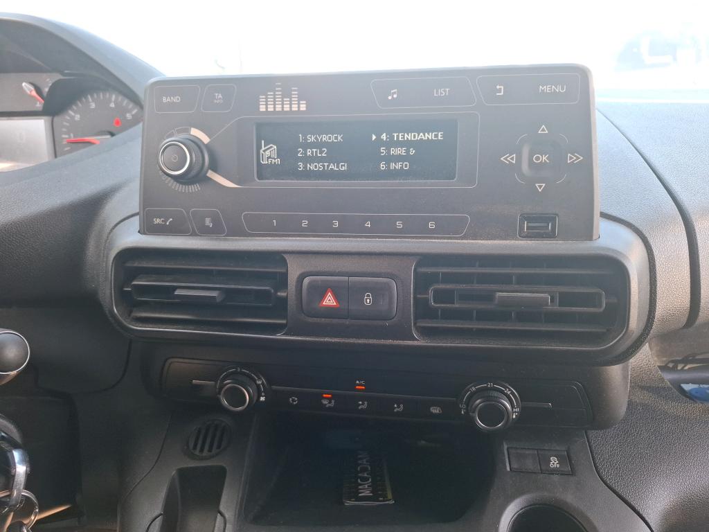 Peugeot PARTNER FOURGON STANDARD 650 KG BLUEHDI 75 BVM5 PREMIUM 2020