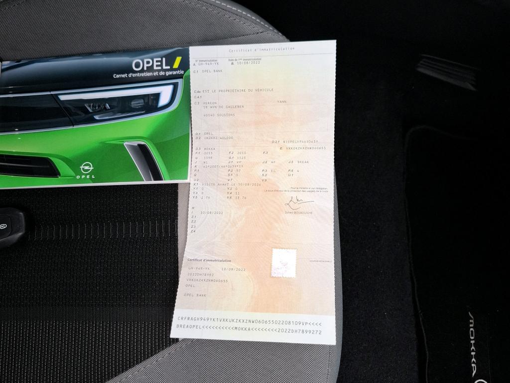Opel Mokka Electrique 136 ch & Batterie 50 kWh Elegance 2022