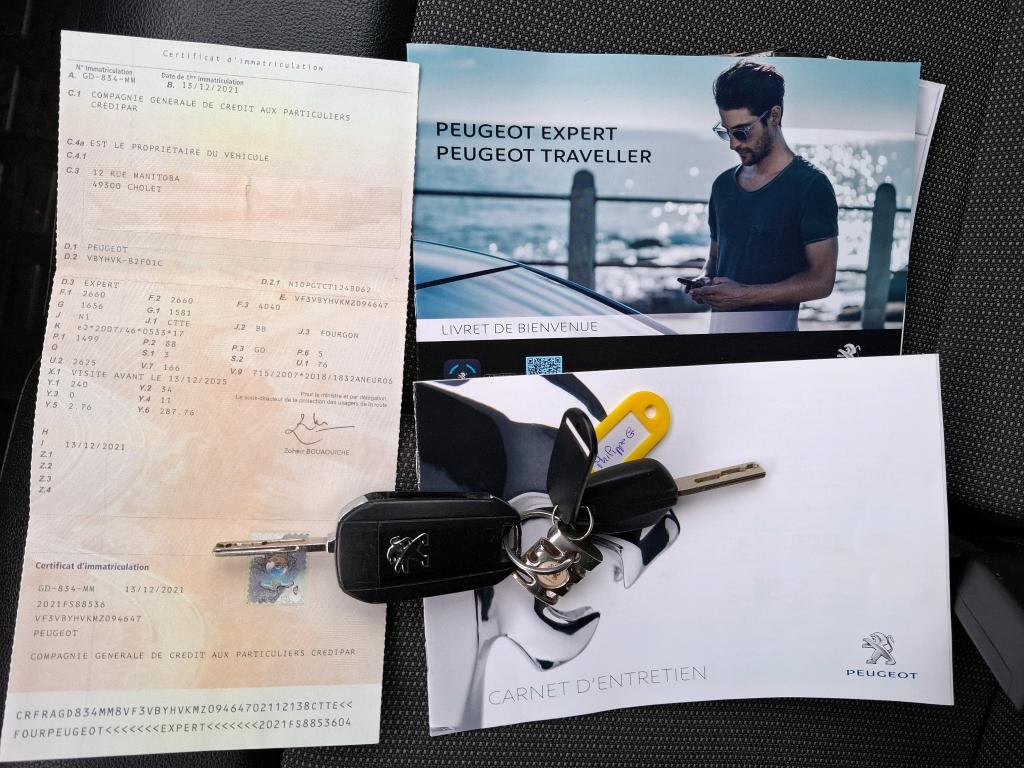 Peugeot EXPERT FGN TOLE STANDARD 1.5 BLUEHDI 120 S&S BVM6 ASPHALT 2021
