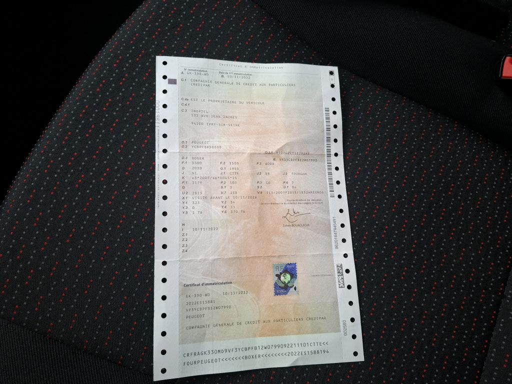 Peugeot BOXER TOLE 335 L2H2 BLUEHDI 140 S&S ASPHALT 2022