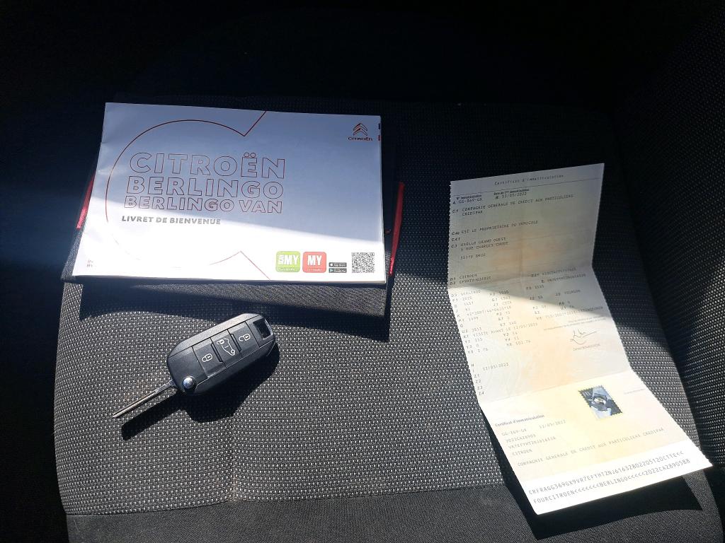 Citroen BERLINGO VAN M 650 BLUEHDI 100 S&S BVM6 CLUB 2022