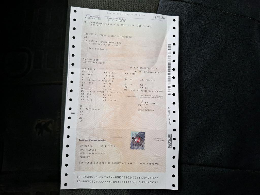 Peugeot EXPERT FGN TOLE STANDARD BLUEHDI 100 S&S BVM6 PREMIUM 2021