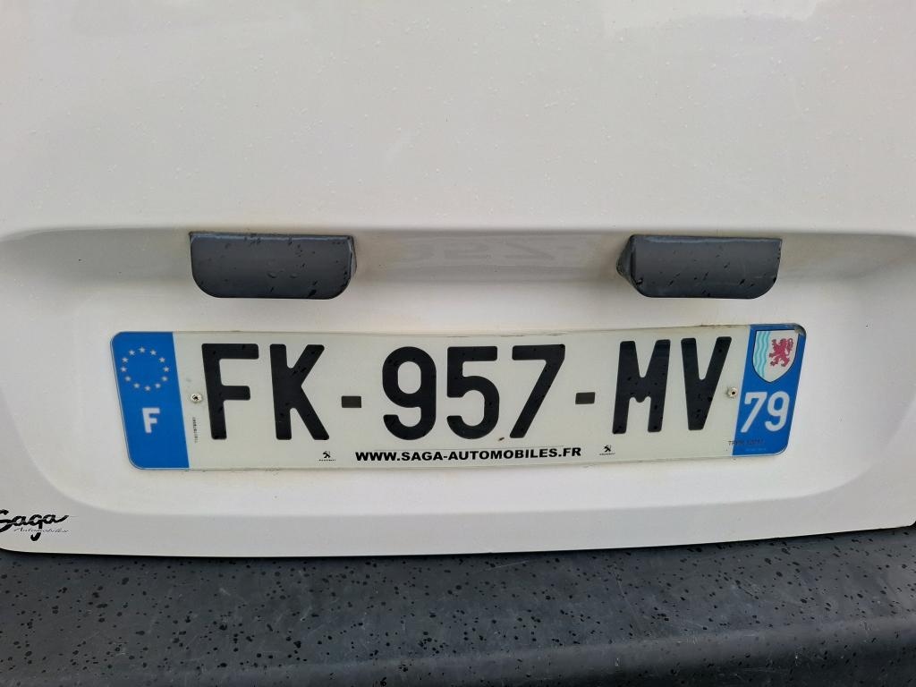 Peugeot PARTNER FOURGON STANDARD 650 KG BLUEHDI 100 BVM5 PREMIUM 2019