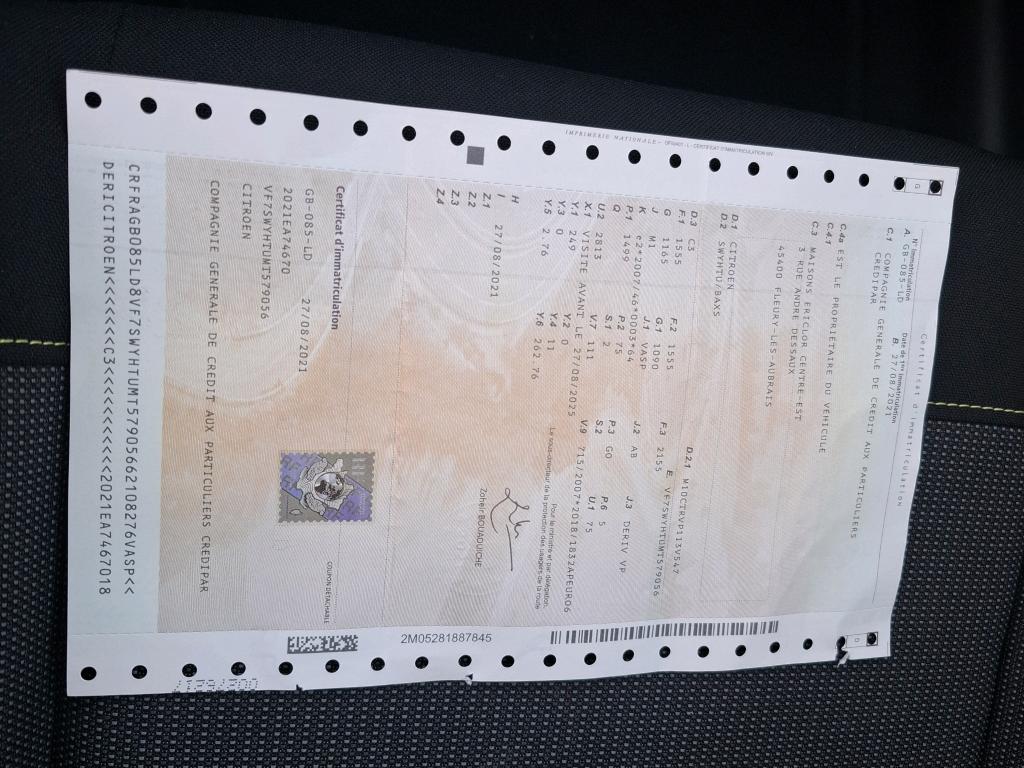 Citroen C3 SOCIETE BLUEHDI 100 S&S BVM6 FEEL BUSINESS R 2021