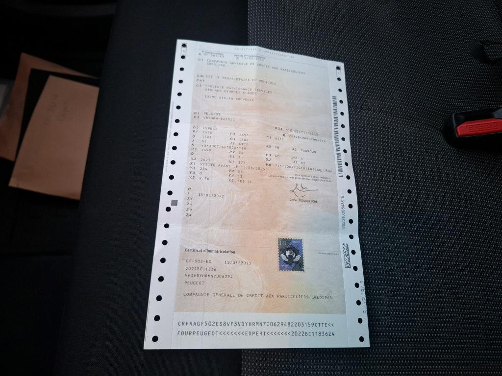 Peugeot EXPERT FGN TOLE STANDARD BLUEHDI 100 S&S BVM6 PREMIUM 2022