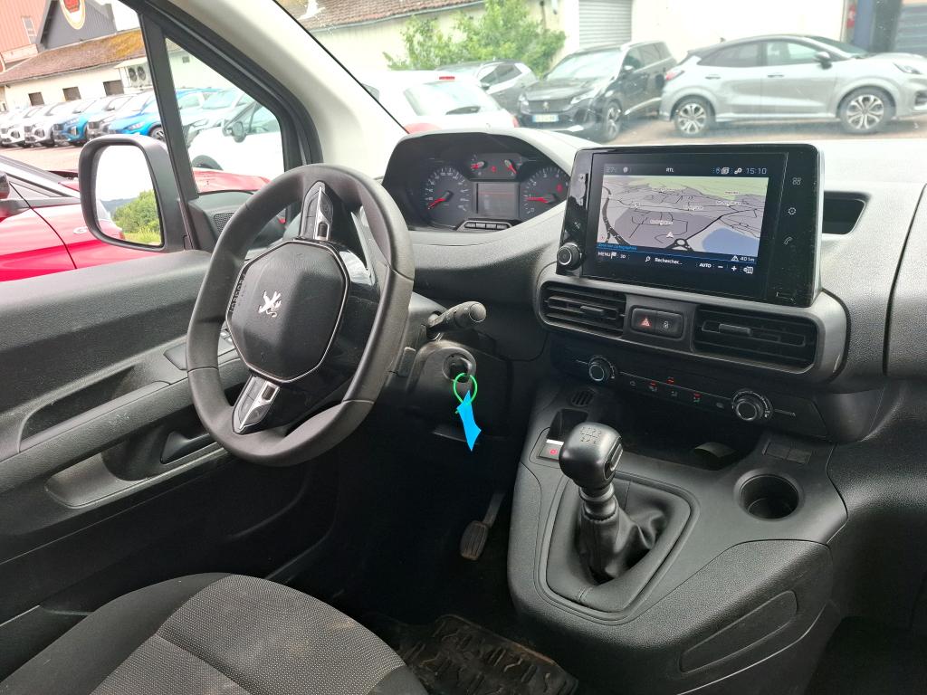 Peugeot PARTNER FOURGON STANDARD 650 KG BLUEHDI 100 S&S BVM6 ASPHALT 2022