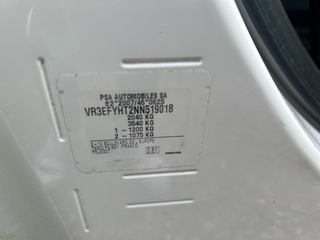 Peugeot PARTNER FOURGON STANDARD 650 KG BLUEHDI 100 S&S BVM6 ASPHALT 2022