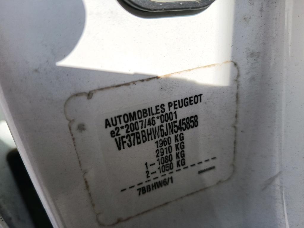 Peugeot PARTNER FOURGON STANDARD 1.6 BLUEHDI 75 BVM5 PREMIUM 2018