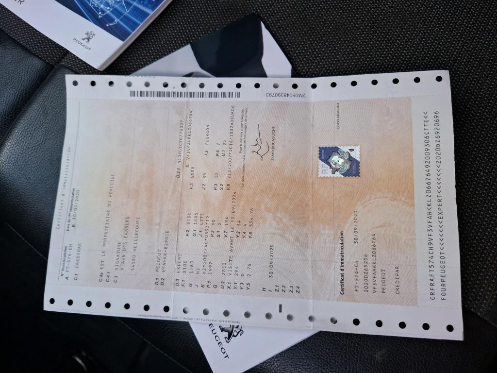 Peugeot EXPERT FGN TOLE LONG 2.0 BLUEHDI 120 S&S BVM6 PREMIUM 2020