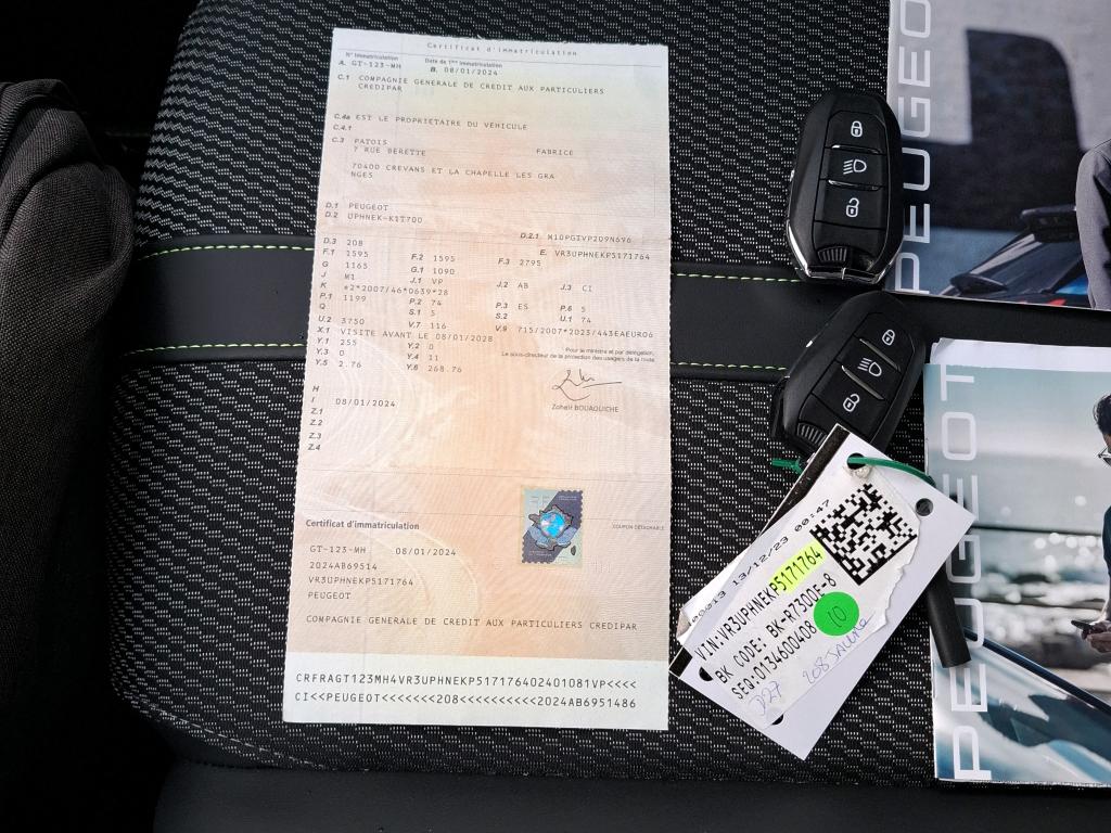 Peugeot 208 PureTech 100 S&S BVM6 GT 2024