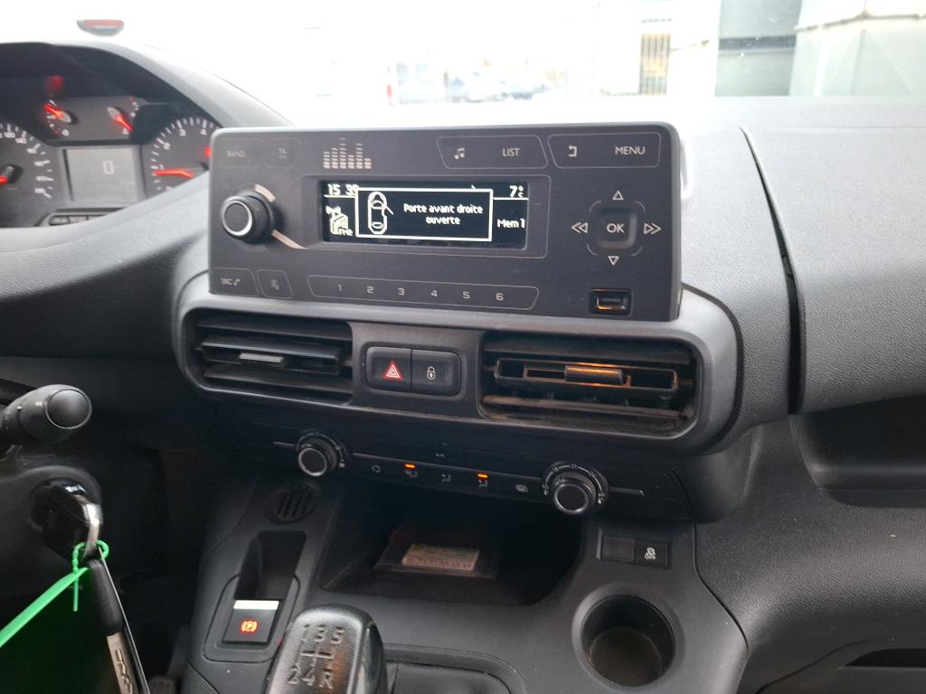 Peugeot PARTNER FOURGON STANDARD 650 KG BLUEHDI 100 S&S BVM5 PREMIUM 2020