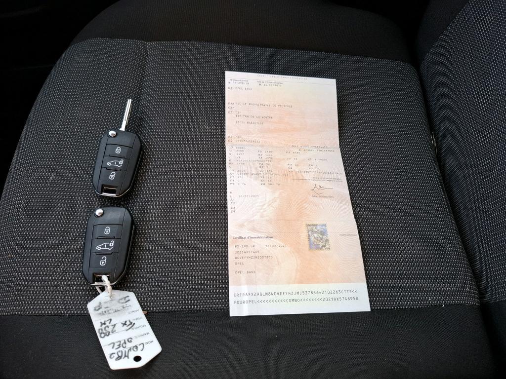 Opel COMBO CARGO 1.5 130 CH S/S L2H1 BVM6 AUGMENTE PACK CLIM 2021