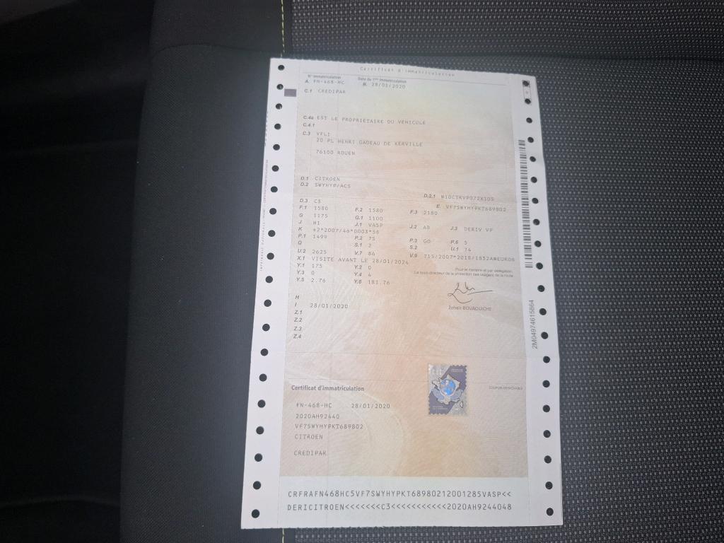 Citroen C3 SOCIETE BLUEHDI 100 S&S BVM FEEL NAV 2020