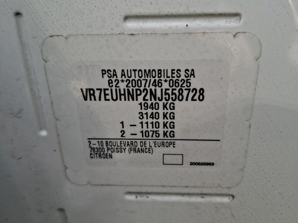 Citroen BERLINGO VAN M 650 PURETECH 110 S&S BVM6 CLUB 2022