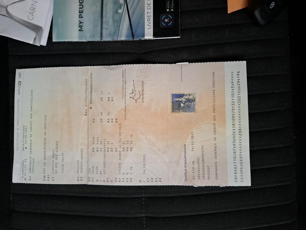 Peugeot 208 Electrique 50 kWh 136ch Active Business 2021