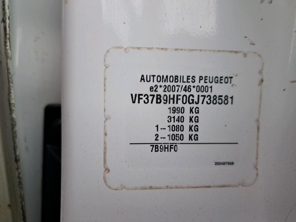 Peugeot PARTNER FOURGON 120 L1 1.6 HDI 90 BVM5 PACK CLIM 2016