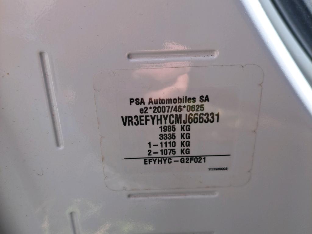 Peugeot PARTNER FOURGON STANDARD 650 KG BLUEHDI 100 S&S BVM5 ASPHALT 2021