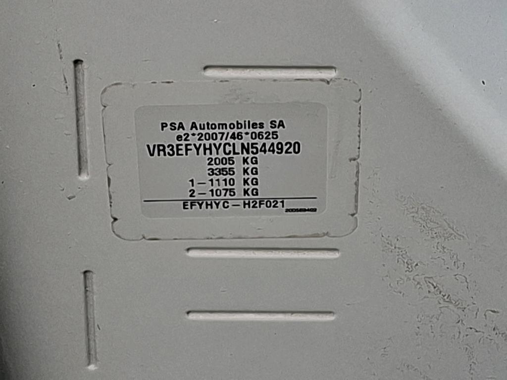 Peugeot PARTNER FOURGON STANDARD 650 KG BLUEHDI 100 S&S BVM5 PREMIUM 2020