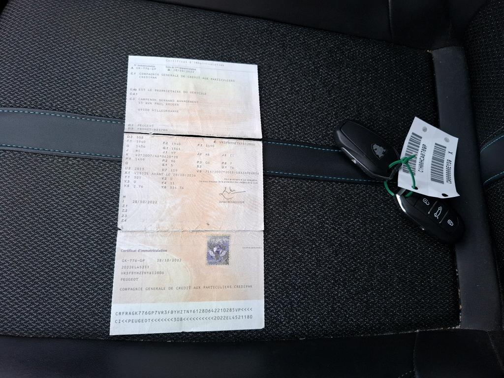 Peugeot 308 BlueHDi 130ch S&S EAT8 Allure 2022