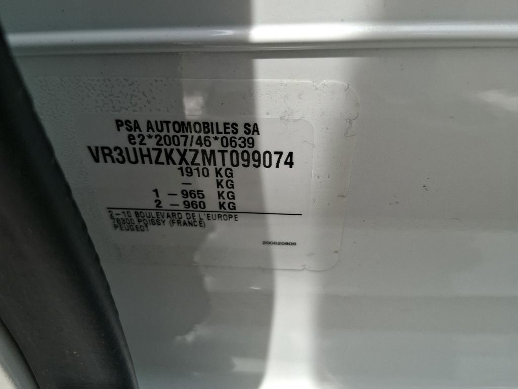 Peugeot 208 Electrique 50 kWh 136ch Allure 2022
