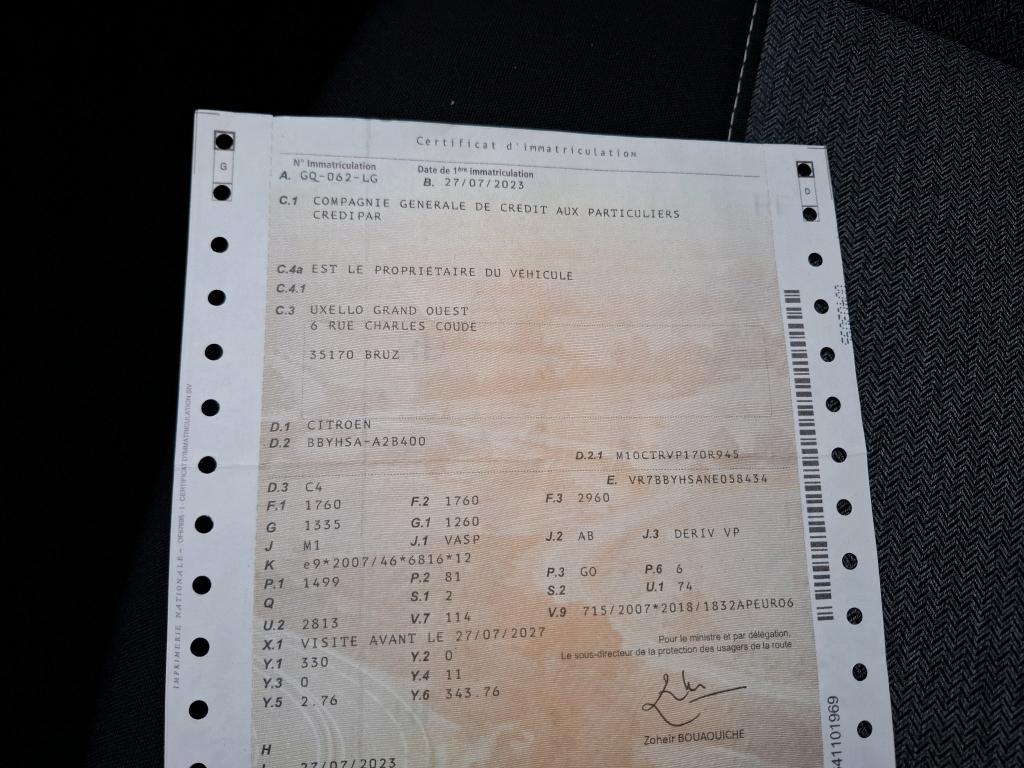 Citroen C4 SOCIETE BLUEHDI 110 S&S BVM6 FEEL NAV BUSINESS R 2023