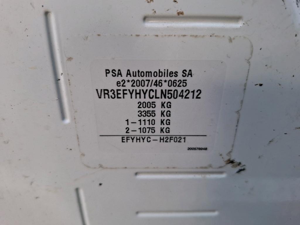 Peugeot PARTNER FOURGON STANDARD 650 KG BLUEHDI 100 S&S BVM5 PREMIUM 2020