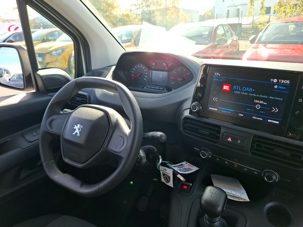 Peugeot PARTNER FOURGON STANDARD 650 KG BLUEHDI 100 S&S BVM6 PREMIUM 2022