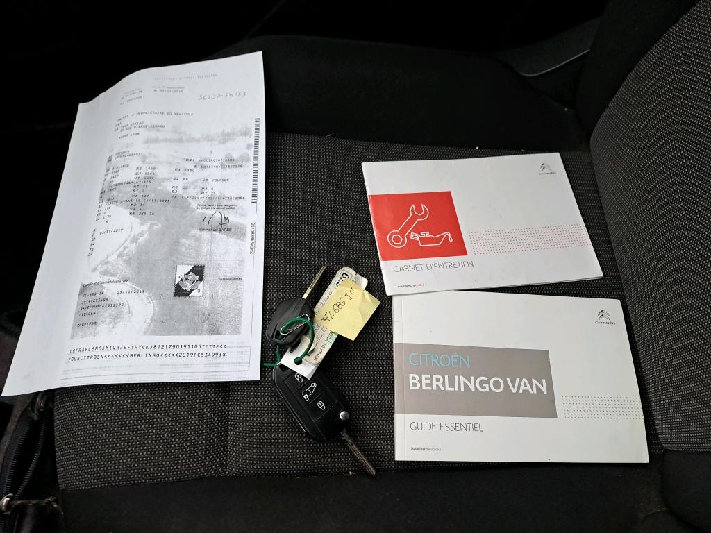 Citroen BERLINGO VAN M 650 BLUEHDI 100 S&S CLUB 2019