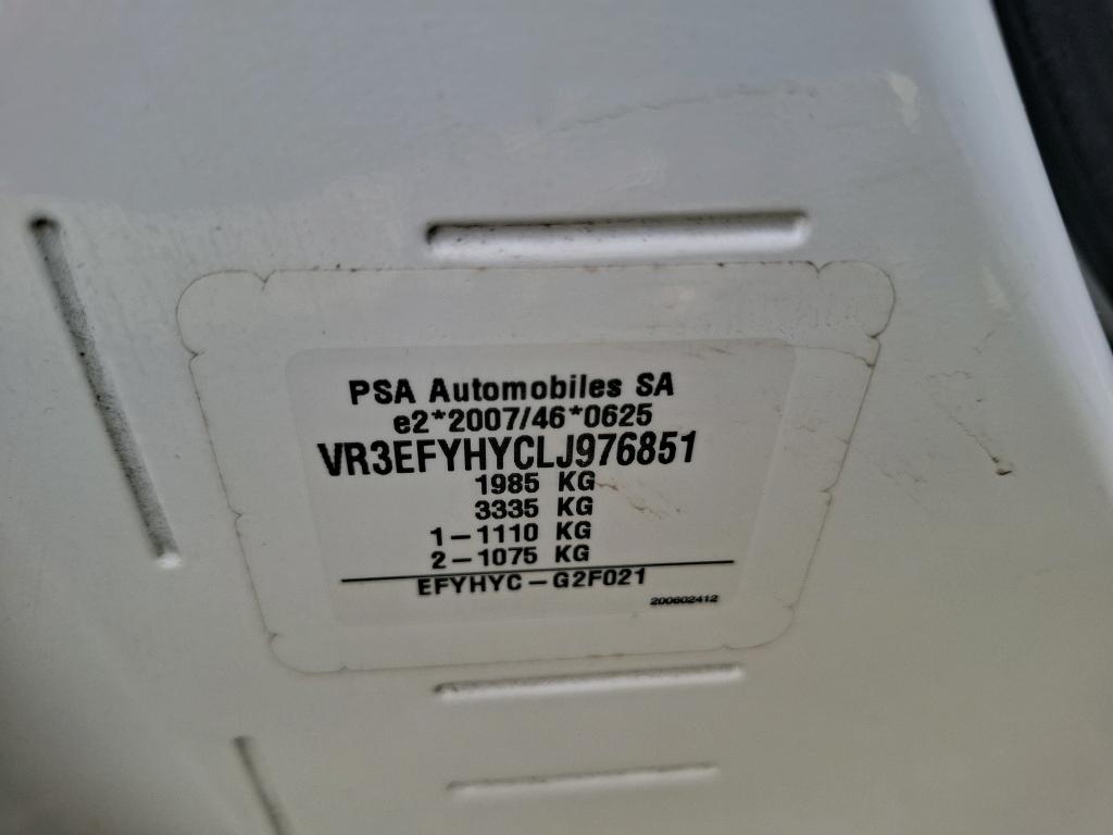 Peugeot PARTNER FOURGON STANDARD 650 KG BLUEHDI 100 S&S BVM5 ASPHALT 2020