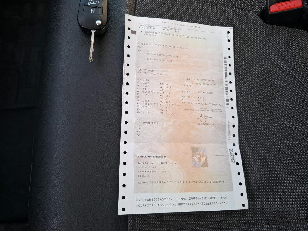 Citroen JUMPY FGN M BLUEHDI 145 S&S BVM6 DRIVER 2022