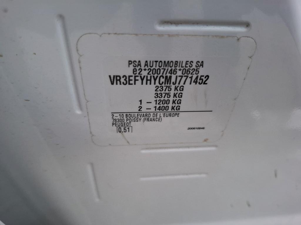 Peugeot PARTNER FOURGON LONG 950 KG BLUEHDI 100 S&S BVM5 ASPHALT 2021