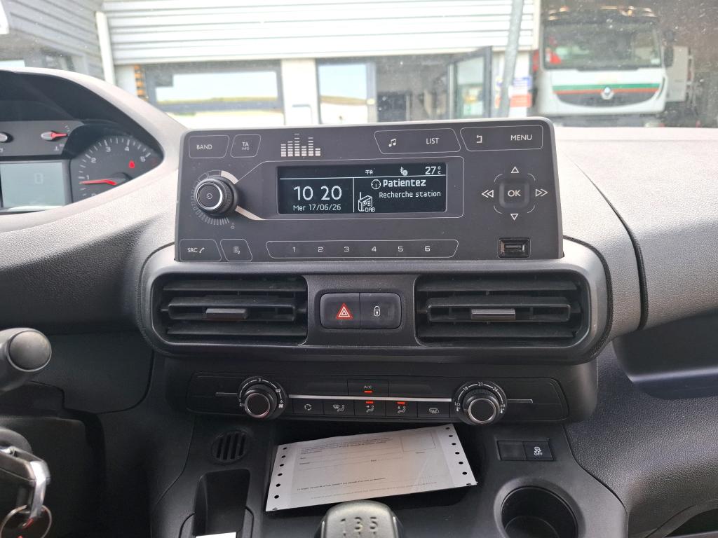 Peugeot PARTNER FOURGON STANDARD 650 KG BLUEHDI 100 S&S BVM5 PREMIUM 2020