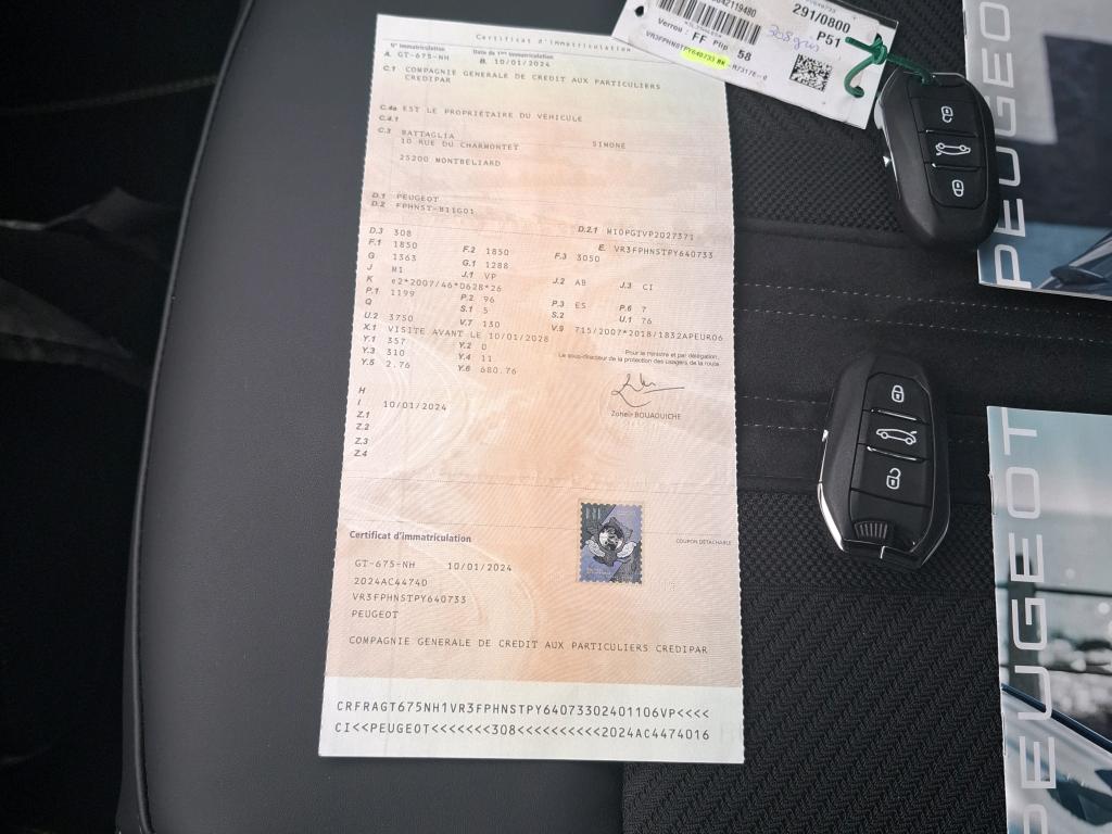 Peugeot 308 PureTech 130ch S&S EAT8 GT 2024