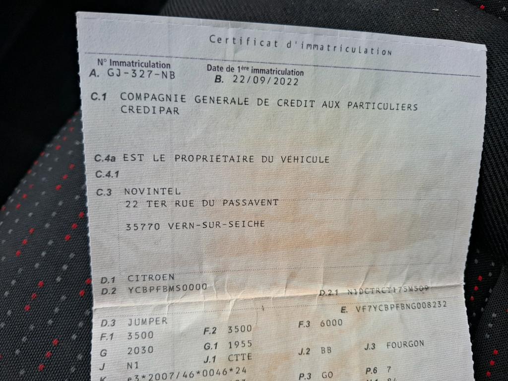 Citroen JUMPER TOLE 35 L2H2 BLUEHDi 140 S&S BVM6 CLUB 2022