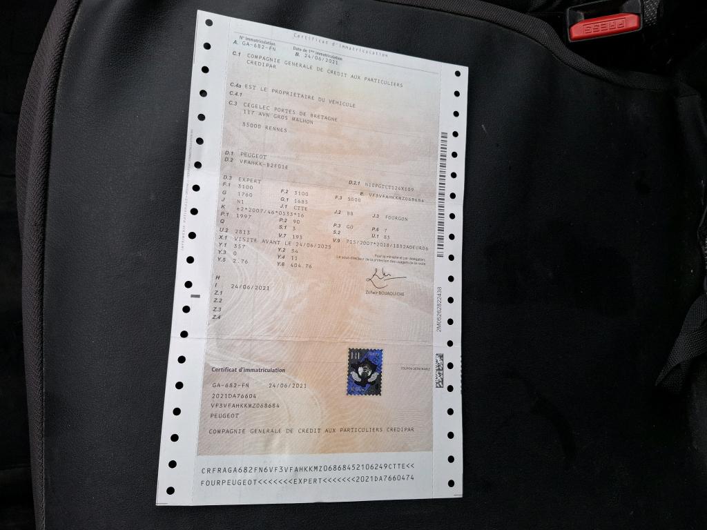 Peugeot EXPERT FGN TOLE LONG 2.0  BLUEHDI 120 S&S BVM6 PREMIUM 2021