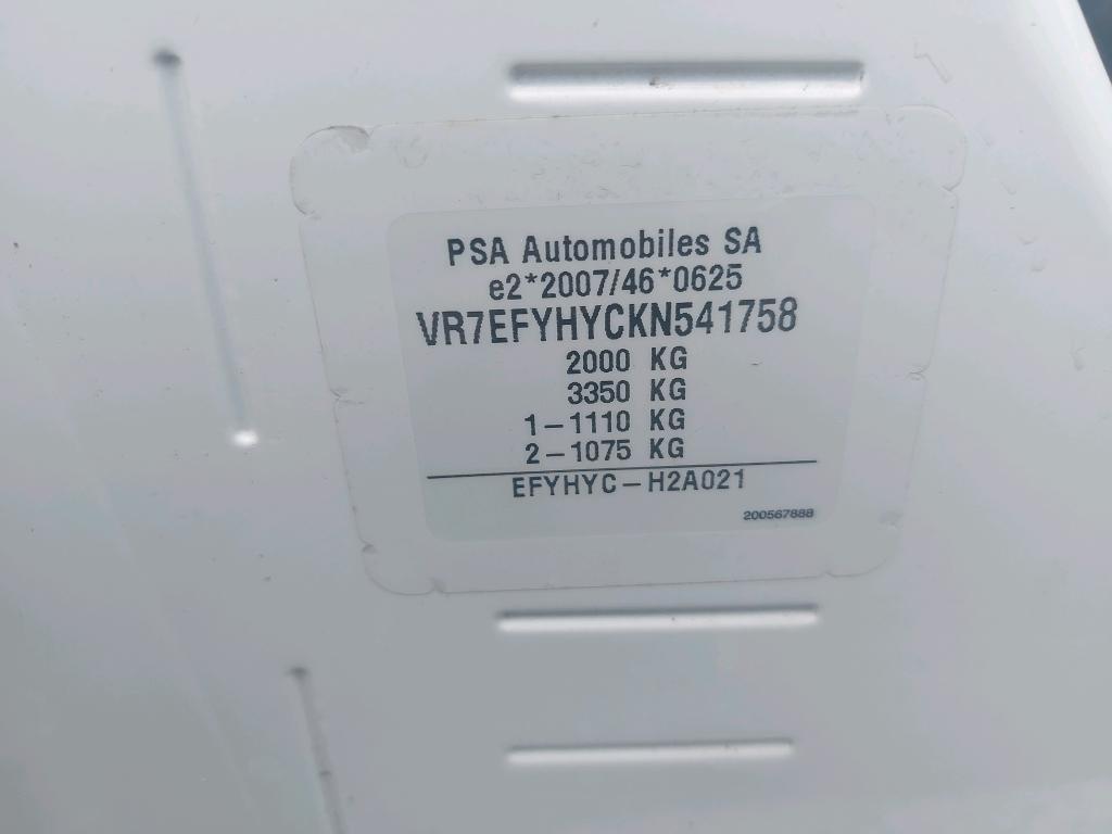 Citroen BERLINGO VAN M 650 BLUEHDI 100 S&S CLUB 2019